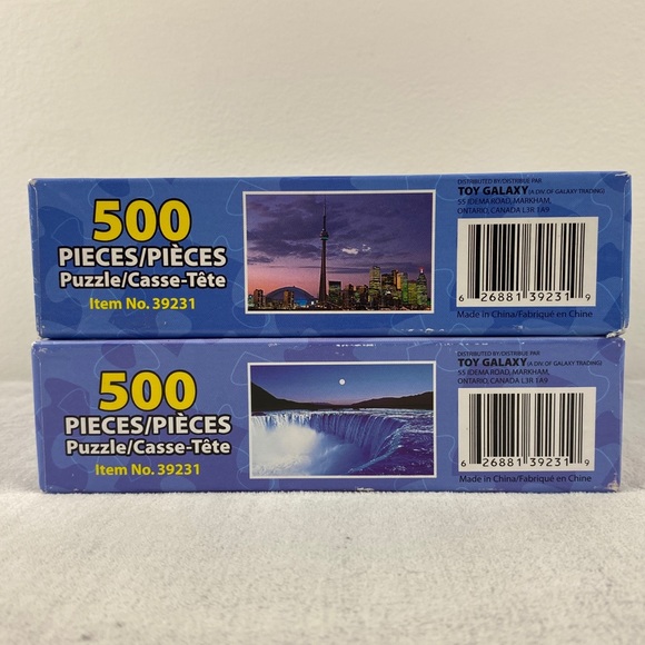 Two 500 Piece Jigsaw Puzzles CN Tower and Niagra Falls 17 x 10.75 inches NEW - Picture 5 of 8
